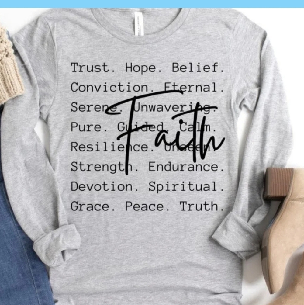Gildan Gray Faith Sweatshirt